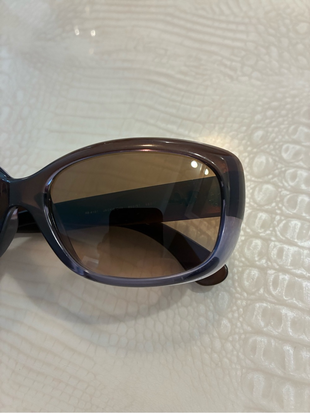Ray-Ban Brown Gradient Oversized Women's Sunglasses - Picture 4 of 12
